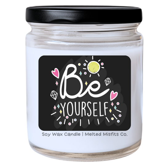 Be Yourself Candle | Bold & Authentic | Handpoured Soy Wax | Phthalate-Free | Melted Misfits Collection