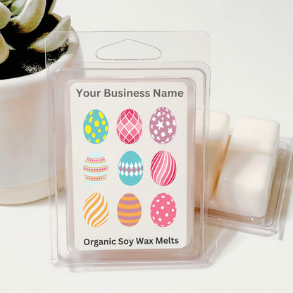 Easter Egg Grid #2 - Easter Soy Wax Clamshell (Customizable)