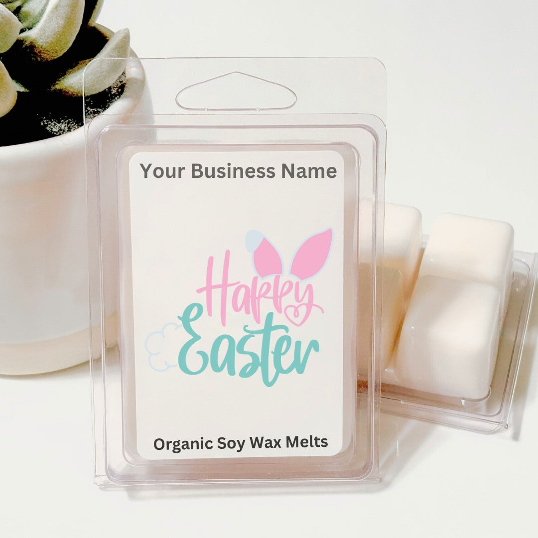 Happy Easter Bunny - Easter Soy Wax Clamshell (Customizable)