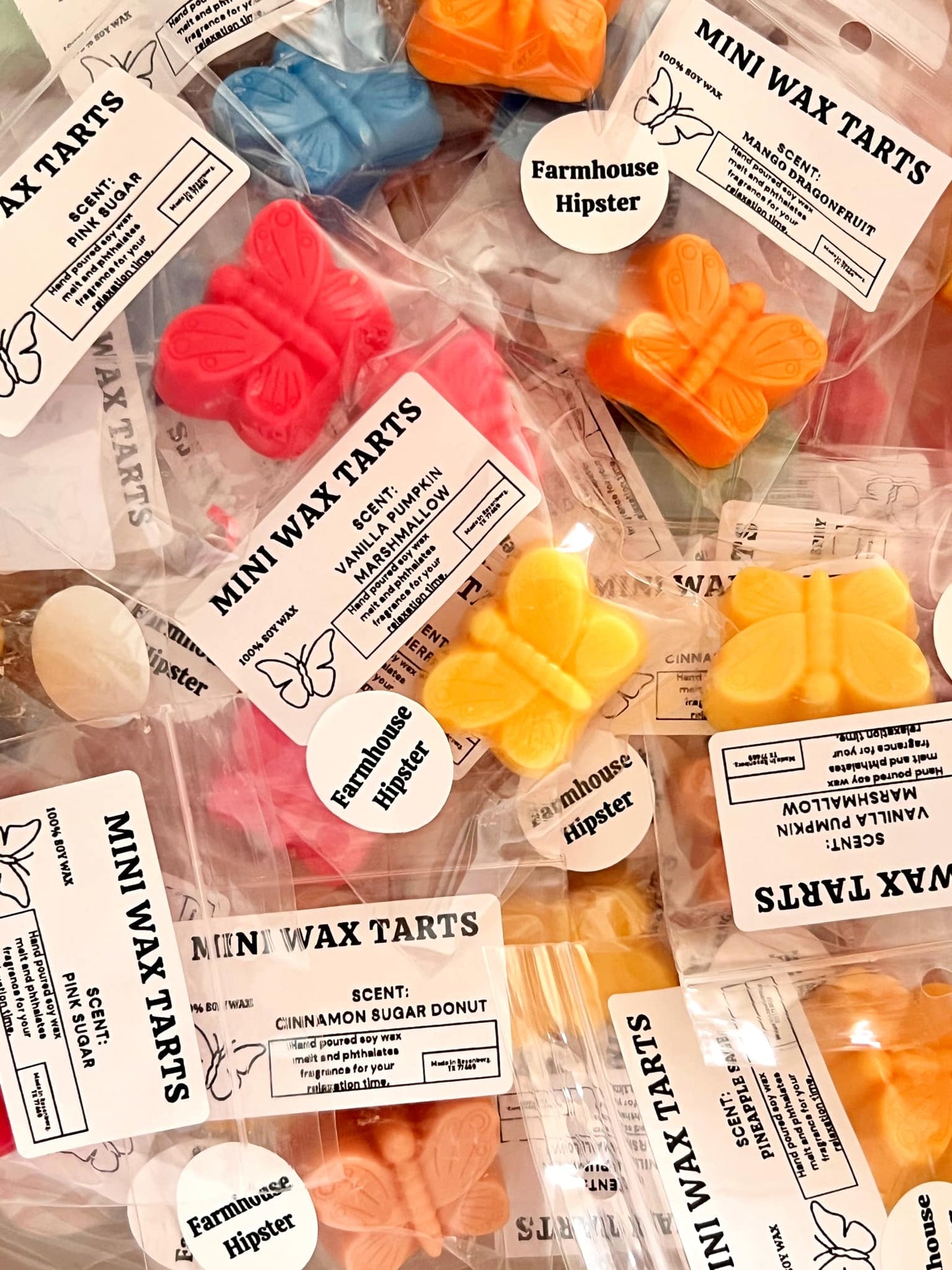 Butterfly Individually Bagged Wax Melts (Fillers / Stocking Stuffers) (Mini Wax Melts) !MOQ 12!