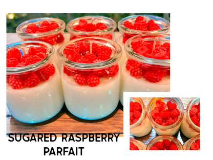 Sugared Raspberry - Soy Fruity Parfait Candle - 8oz