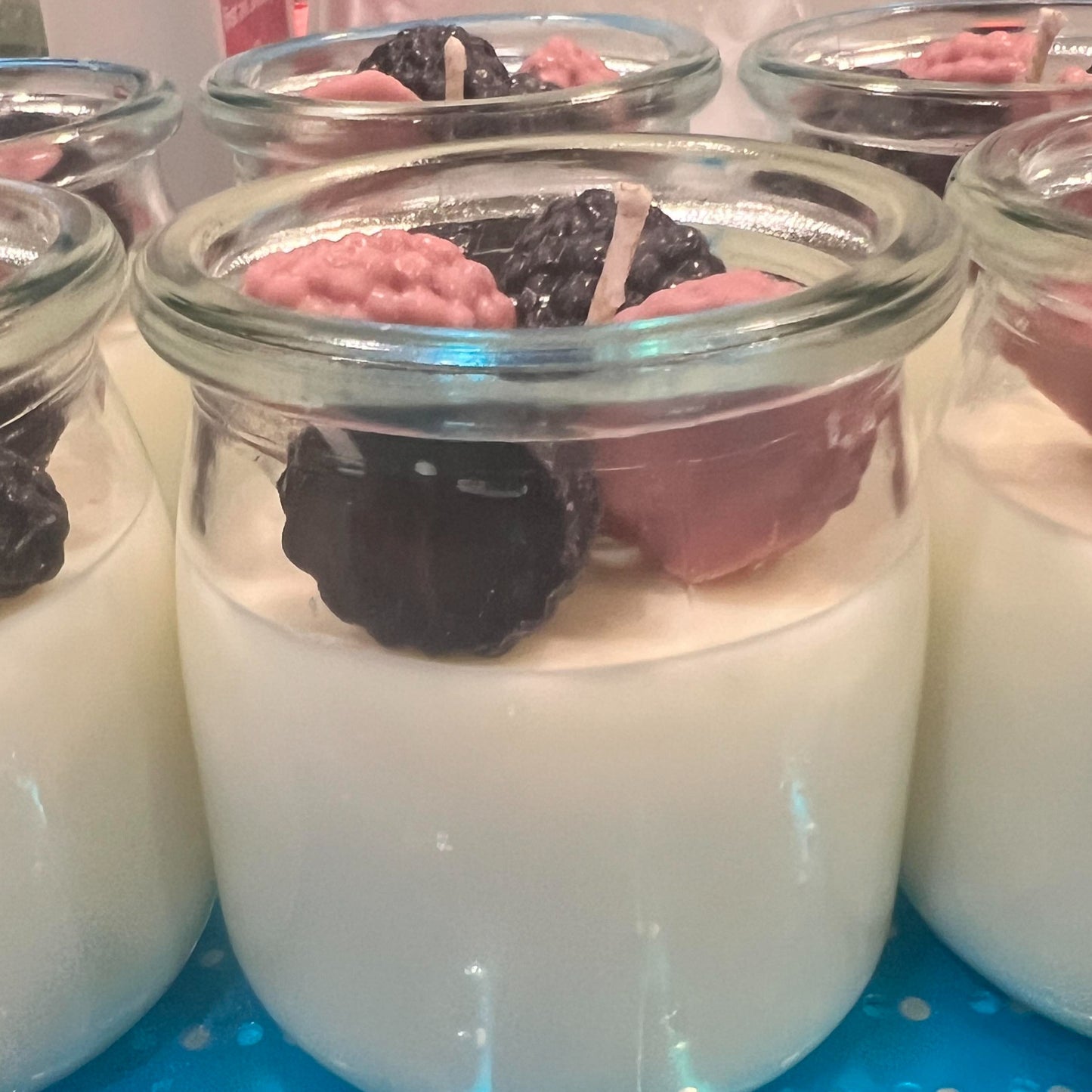 Black Raspberry Vanilla - Soy Fruity Parfait Candle - 8oz