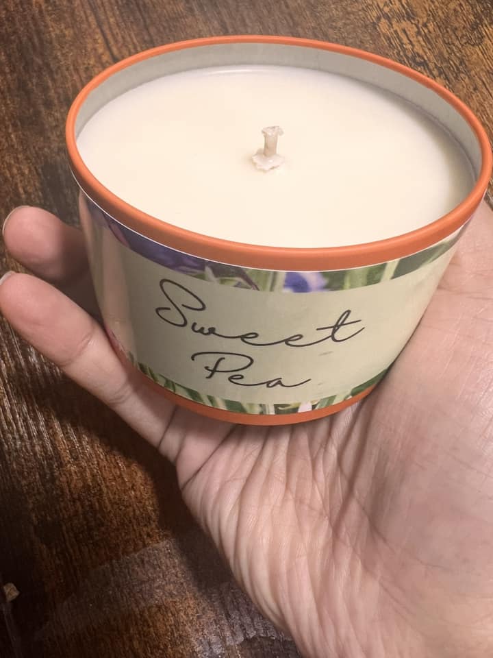 8oz Candle Tin - Sweet Pea