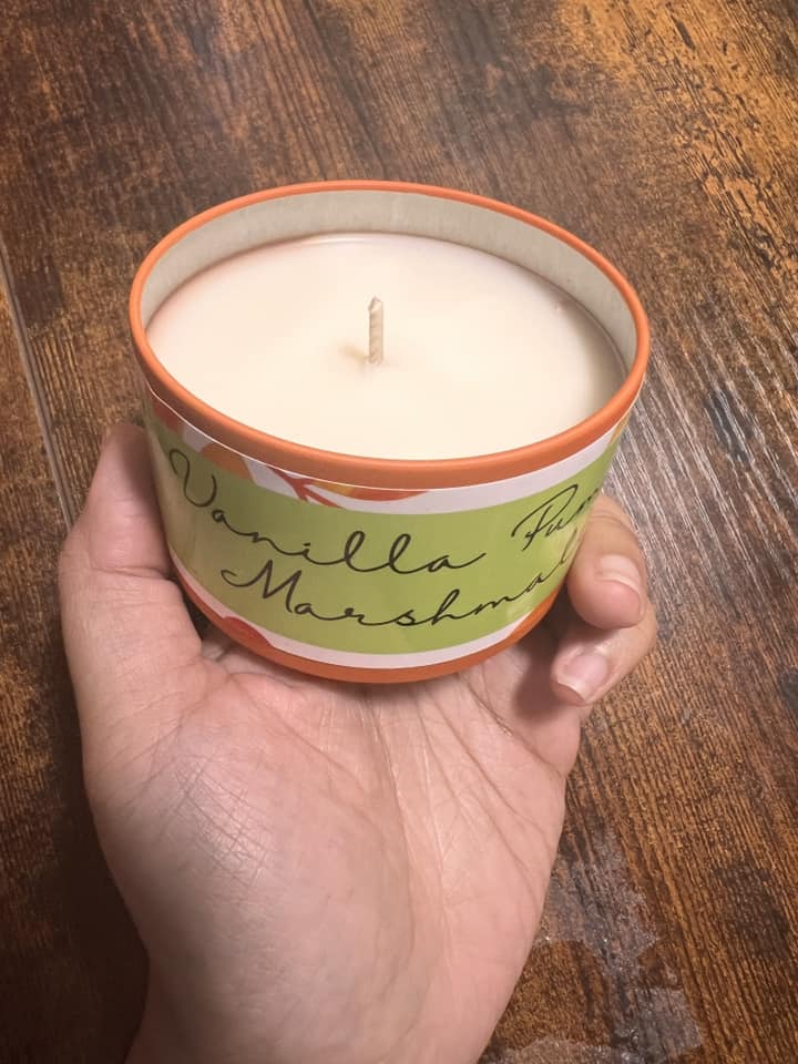 8oz Candle Tin - Vanilla Pumpkin Marshmallow