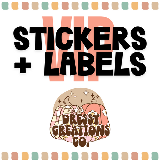 CUSTOM - Stickers/Labels By the Sheet (MOQ 6 Sheets)