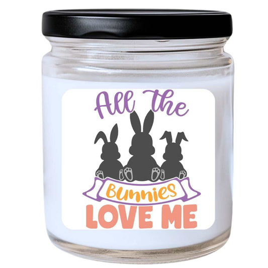 All The Bunnies Love Me - Easter 8oz Jar Candle (#1)