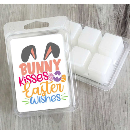 Bunny Kisses Easter Wishes - Easter Soy Wax Clamshell (#4)