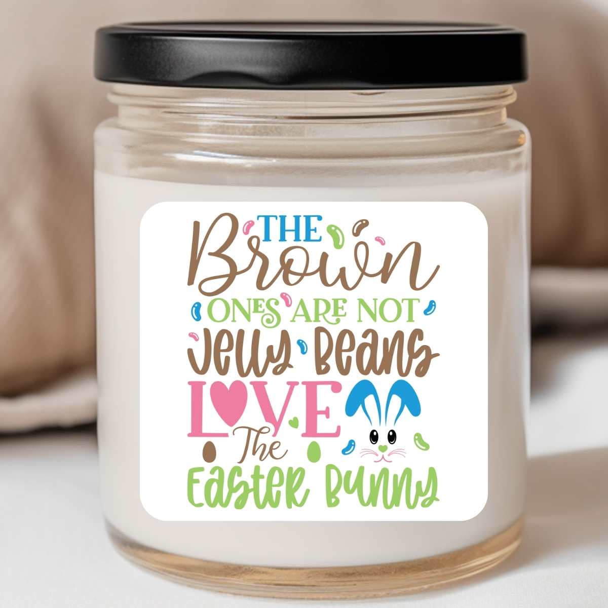 Brown Jelly Beans - Easter 8oz Jar Candle (#43)